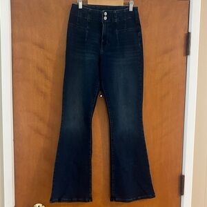 Lucky Brand Stevie High Rise Flare Dark Jeans sz 28 short length